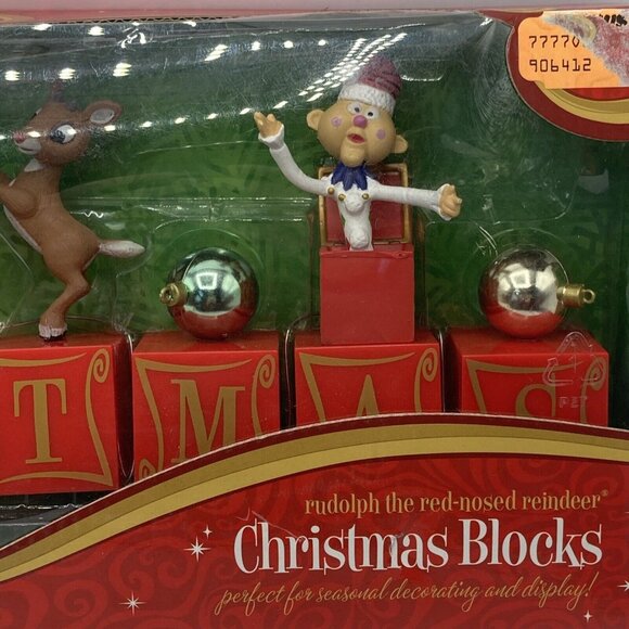 Rudolph the Red-Nosed Reindeer Christmas Blocks Santa Hermey 2010 - Picture 4 of 8